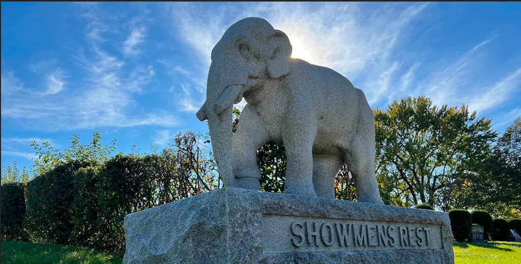 The Elephants of Showmen’s Rest in Illinois