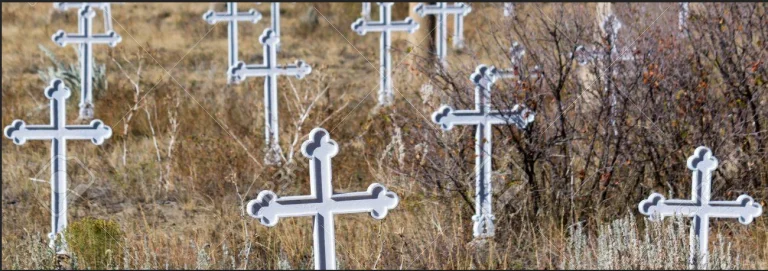 The Iron Crosses of Dawson Cemetery in New Mexico